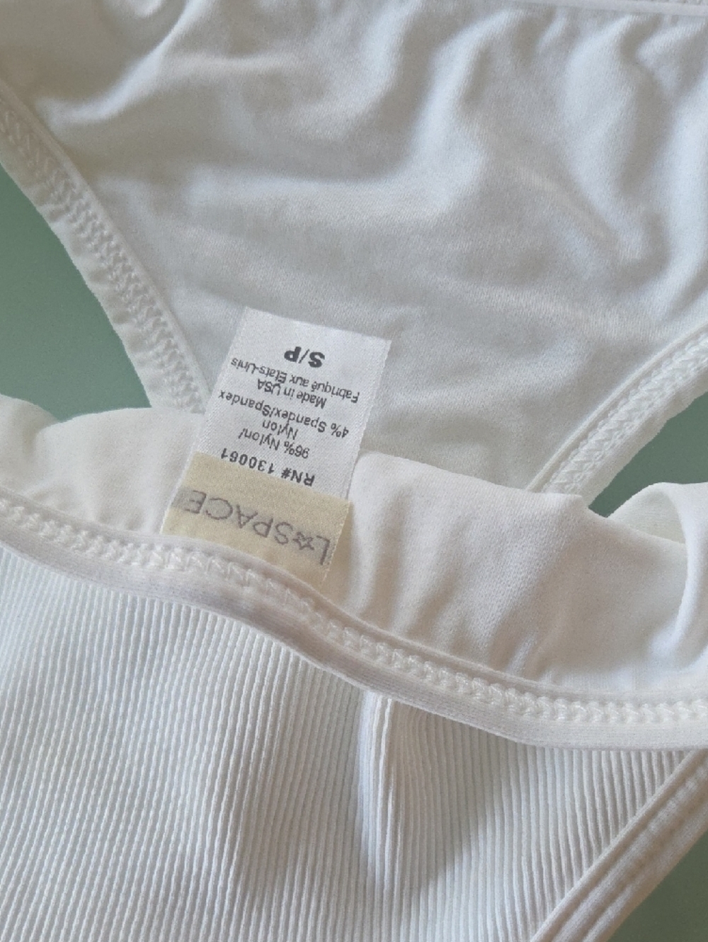 l*space White Ribbed Bikini Set - Picture 4 of 7
